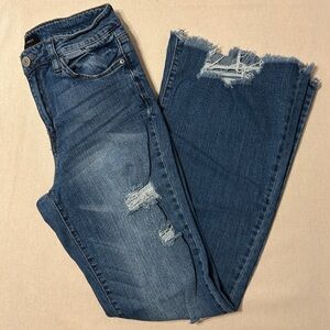 Almost Famous Dark Blue Flare Jeans